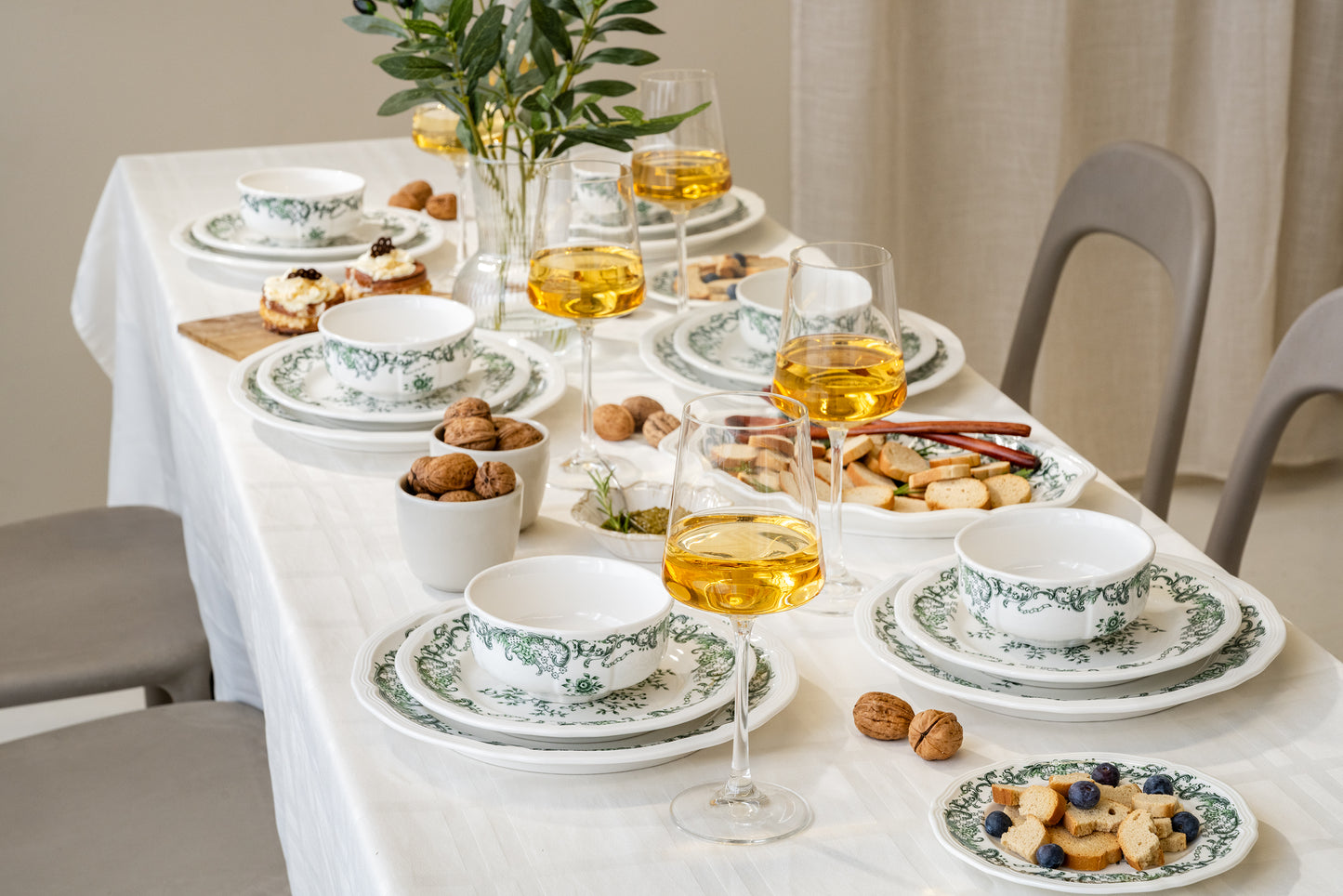 Verde Botanique gebaksbord – set van 2